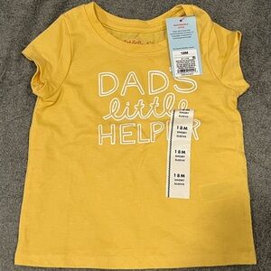 Baby Cat & Jack Yellow Graphic Tee 18M